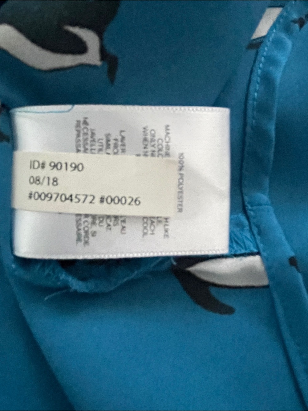 Express Portofino Blue Penguin Print Button-Up Shirt - Women XL - Picture 6 of 7
